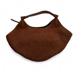 Khaite Lotus suede handbag